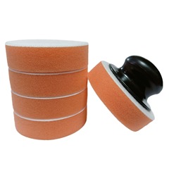 Car manual waxing handle set solid wax emulsion with 3-inch polishing wax sponge disc manual waxing tool