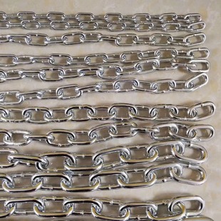Factory processing all kinds of special-shaped galvanized chain decorative chain green guardrail chain electrophoresis black