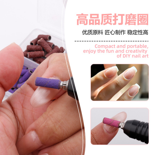New 3mm Mini Nail Polishing Sanding Capsules for Manicure & Pedicure – Small Sanding Discs with Dead Skin & Cuticle Removal, Packaged in a Box