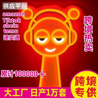 亚马逊TEMU霓虹灯跨境外贸专供LED英文生日字母造型派对装饰定制