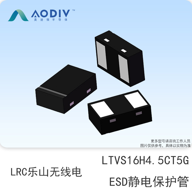LRC乐山无线电 LTVS16H4.5CT5G 4.5V DFN1610 ESD静电保护管