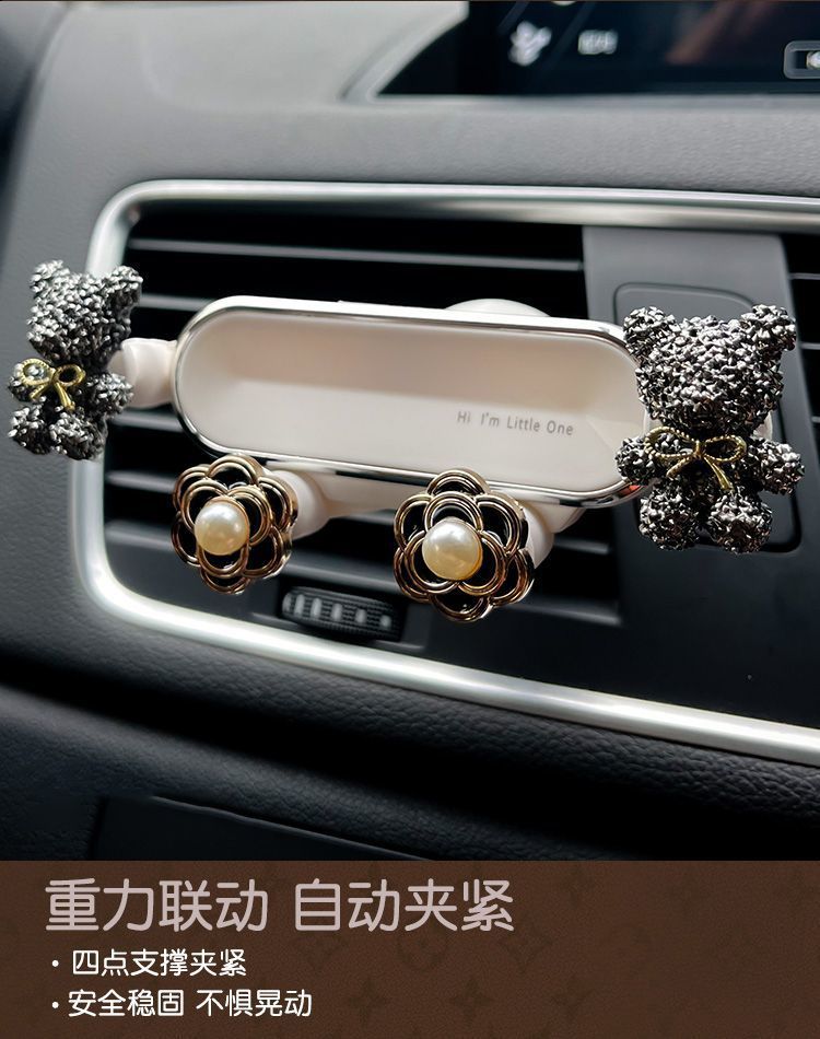 Car phone holder, cartoon goddess style, air vent mount for car phone navigation and fixed support