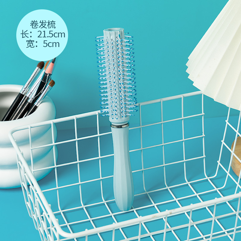 Peine para el hogar, masaje del cuero cabelludo, peine de la bolsa de aire, peine largo rizado para mujer, peine de cojín de aire portátil esponjoso, peine de cinco piezas antiestático