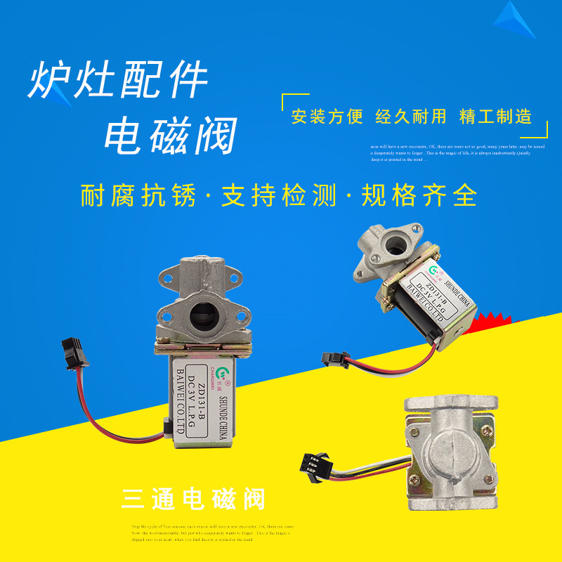 Fábrica directa Estufa universal válvula de solenoide estufa de gas ZD131-B de válvula de solenoide