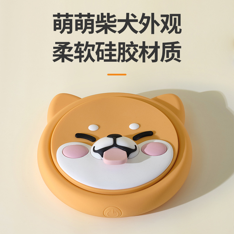 Shiba Inu-Shaped Silicone Constant Temperature Coaster, Button-Type Warming Coaster, Desktop Heating Pad, Automatic Power-Off, Hot Coffee, Herbal Tea Shiba Inu-Shaped Silicone Constant Temperature Coaster, Button-Type Warming Coaster, Desktop Heating Pad, Automatic Power-Off, Hot Coffee, Herbal Tea