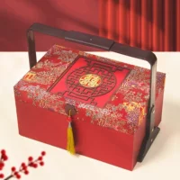Новая сумка в китайском стиле, красная, большая, сувенирная, праздничная упаковка, пустая коробка для конфет, красная, праздничная HJ50074