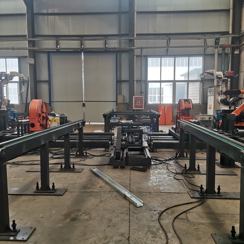 隧道钢拱架焊接生产线 厂家 工字钢冷弯机弯拱 自动机器人焊接