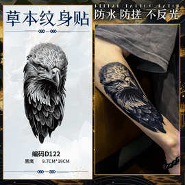 黑鹰欧美风日式老传统纹身贴纸防水防搓男半永久高级感手臂大图