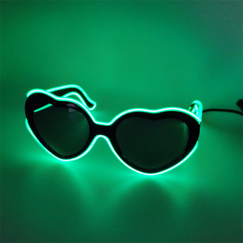 Fiesta de fiesta carnaval baldi apoyos gafas de amor ayuda transfronteriza venta caliente fluorescencia luminosa Halloween