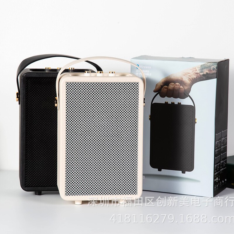 Cross-border wooden box M20 audio Marshall Bluetooth wireless small speaker portable outdoor audio subwoofer