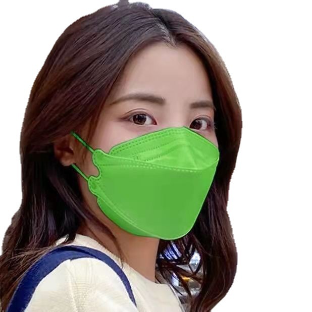 新款薄款多彩成人折叠型鱼嘴四层防护立体高颜值新款透气户外口罩