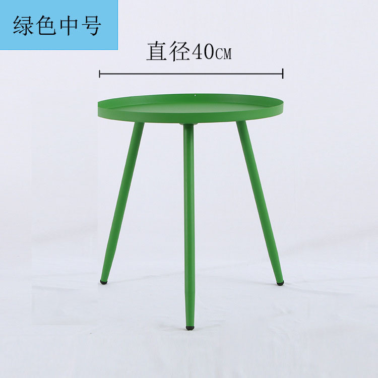 Mesa Auxiliar Redonda Nórdica – Creativa, Para Sala de Estar y Sofá