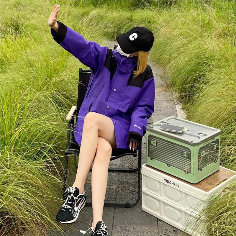 American Version TNF1990 Jacket Waterproof G-TEX Men's and Women's Beijia Purple Jacket Windproof Mountaineering Suit Version American Version TNF1990 Jacket Waterproof G-TEX Men's and Women's Beijia Purple Jacket Windproof Mountaineering Suit Version