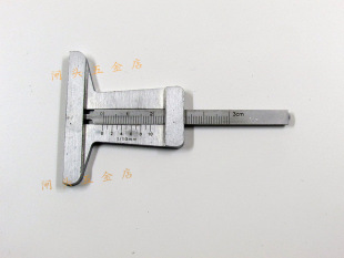 Tire pattern Vernier depth gauge 0-30mm small depth vernier caliper