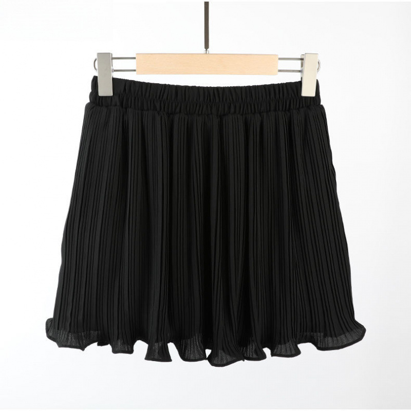 Shiffon summer pleated skirt