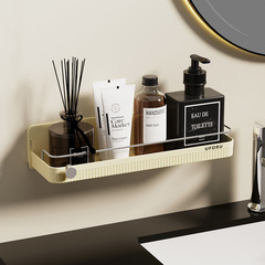 Bathroom shelf without drilling, bathroom washroom washstand wall storage rack, toilet bathroom wall-mounted