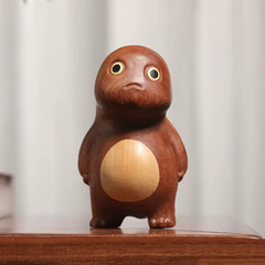黒檀かわいいミルクドラゴン癒しオフィスデスク装飾品無垢材臭いクマのおもちゃ手作り周辺ギフト