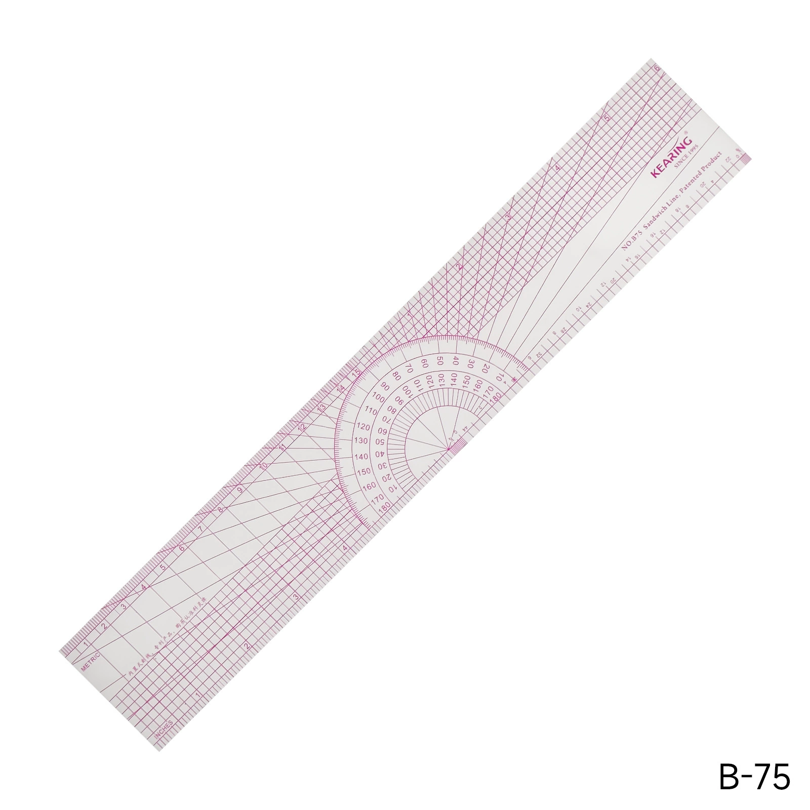 Keling placing ruler clothing pattern ruler plastic tailor ruler tailor tool square ruler sewing tool set