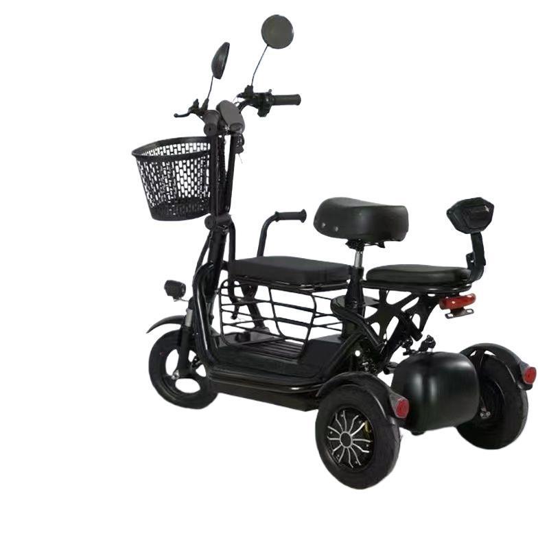 家庭用三輪電気自動車、子供、高齢者、女性の送迎用の新しい小型折りたたみ親子軽量バッテリー電気自動車|undefined