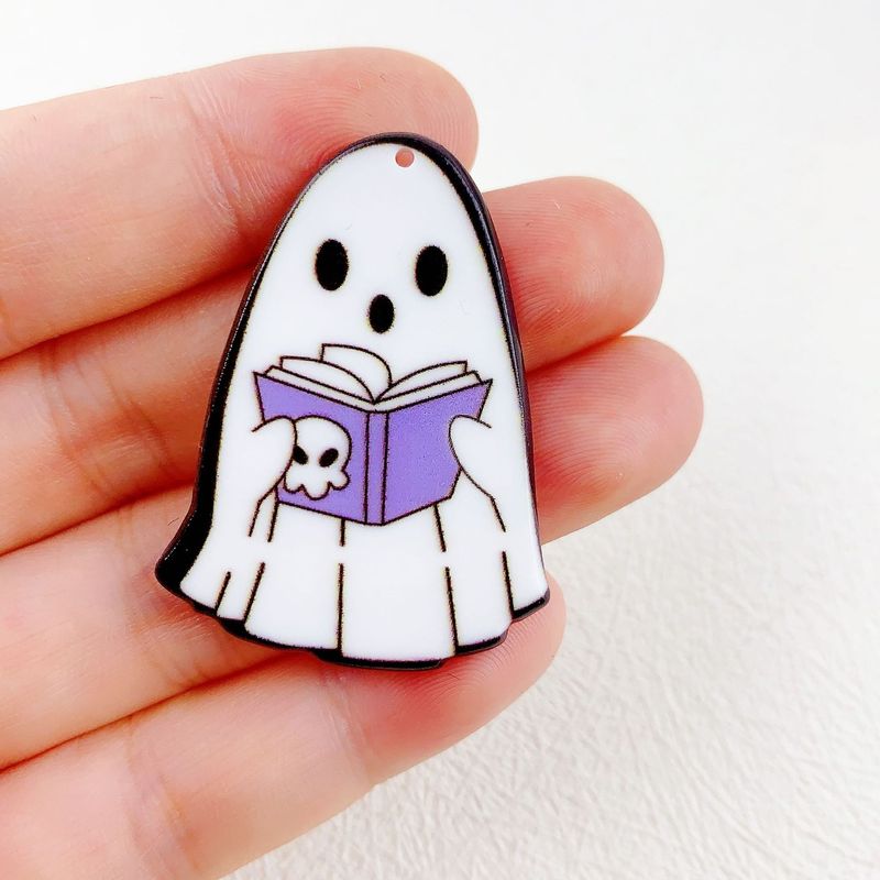 クロスボーダーの人気アクリル両面プリントカラーゴーストハロウィンシリーズはDIYアクセサリーのペンダントを飾ります。|undefined