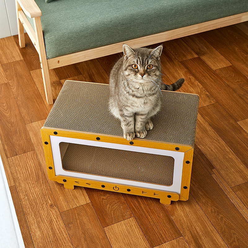 Nido de agarre para gatos resistente al desgaste vertical de garra de gato resistente al agarre juguete para gatos sofá anti-agrapar de doble capa