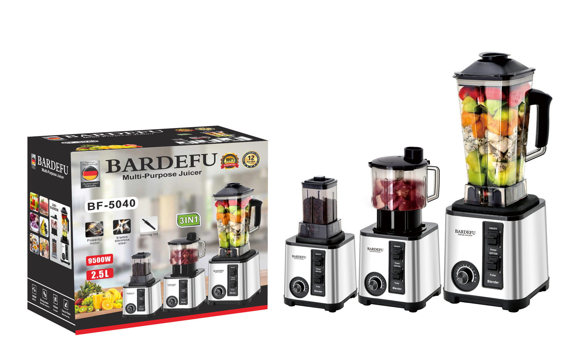 4L 8-in-1 ev blender çok fonksiyonlu karıştırıcı