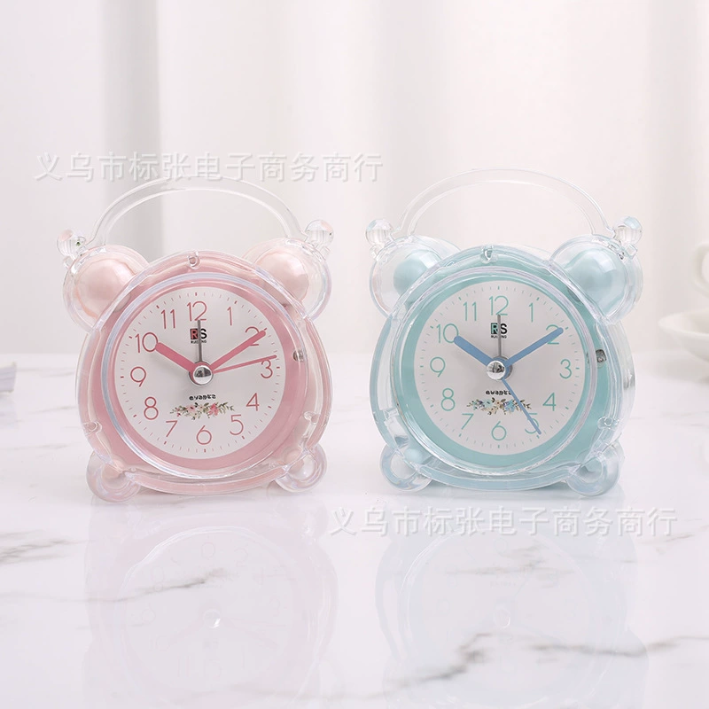 Бесшумный будильник, детские креативные часы ручной работы «сделай сам», студенческие прикроватные светящиеся маленькие будильники, оптовая продажа