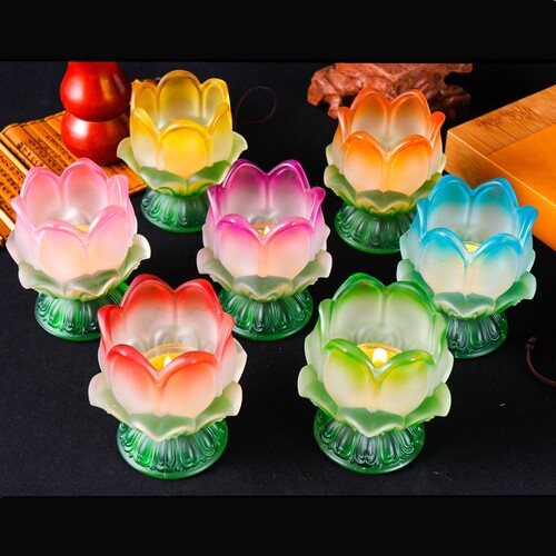 Increase the height of the glass candle holder, windproof candle holder, put candles, product homemade DIY oil lamp