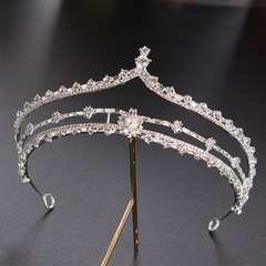 New bridal wedding dress crown headdress European and American cross-border princess crown retro palace dinner hair accessories dress accessories