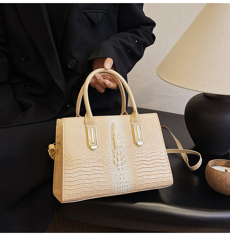 2023 neue Trendy Winter Mode Handtasche Tote Tasche Stein Muster Große Kapazität Eine Schulter Diagonal Straddle Tasche_voghion.com