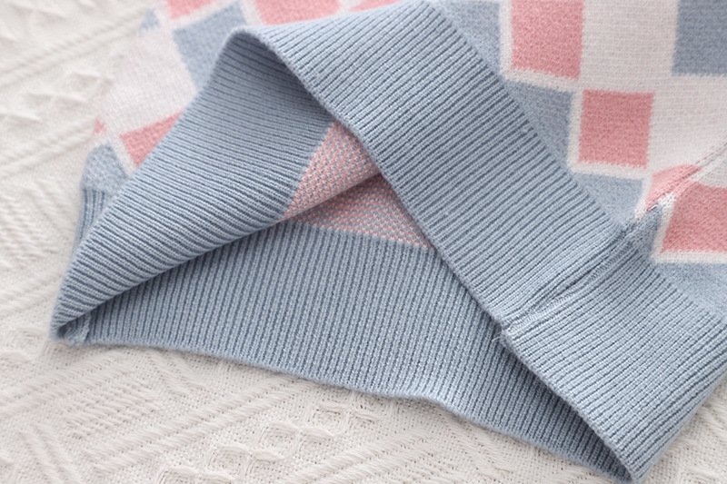 Children's Spring and Autumn New Cartoon Knitted Two piece Set Cardigan Girl Cute Tiger Head Sweater Skirt_voghion.com