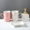 Bright stone pattern white powder 2 cups, 1 disc, 1 bottle
