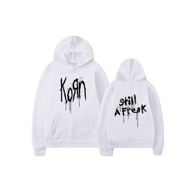 New Unisex Hooded Sweatshirt for Autumn and Winter Korn Band Collaboration Rock Band World Tour 2D
