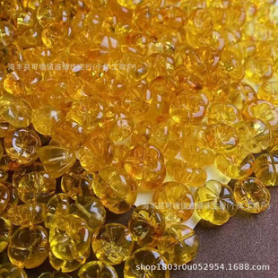 Manufacturer Wholesale Natural Beeswax Chicken Oil Yellow Osmanthus Accessories Loose Beads DIY Jewelry Xiaohongshu Internet Celebrity Hot Style