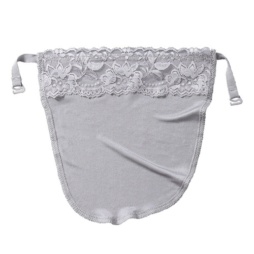 Natural silk silk women's anti-exposure bra, exquisite short invisible lace one-piece tube top