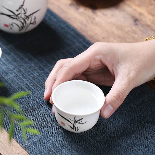 Chinese liquor wine warmer rice wine jug ceramic sake scalding jug set