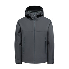 Cross-border seamless laminated plus velvet jacket for men and women, fully heat-sealed waterproof and windproof outdoor jacket, couple jacket