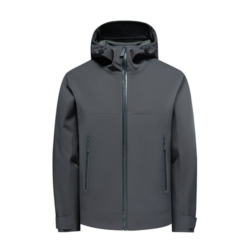 Cross-border seamless laminated plus velvet jacket for men and women, fully heat-sealed waterproof and windproof outdoor jacket, couple jacket
