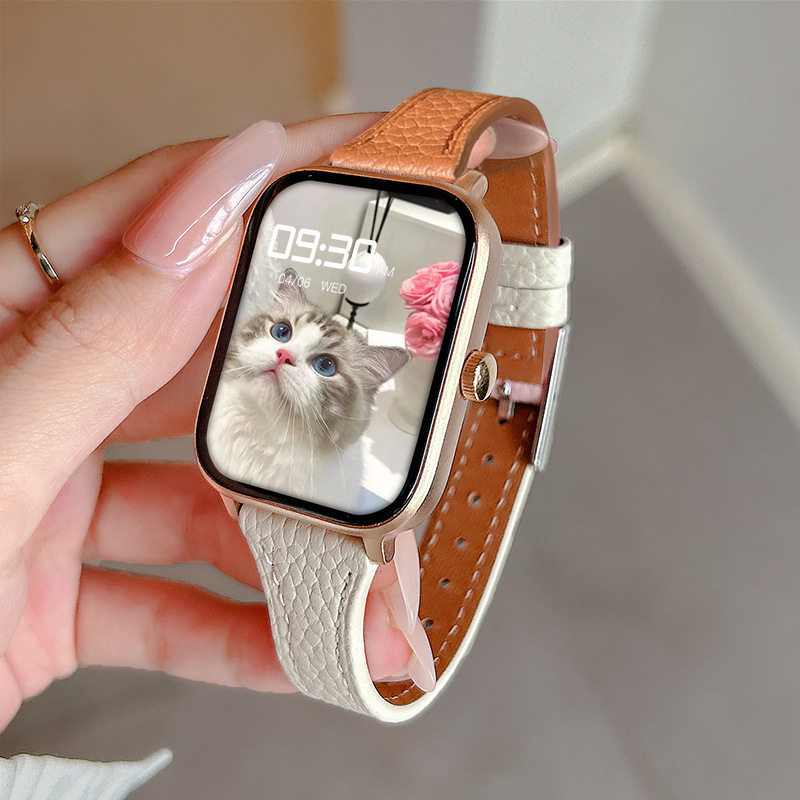 Huaqiangbei S9 Smart Watch for Women 2024 New Bluetooth Phone Multi-Function Pebbled Color Matching Bracelet for Girlfriend