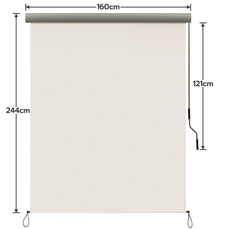 Vertical Awning Retractable Awning Side Shutter All Aluminum Frame for Balcony Privacy Screen