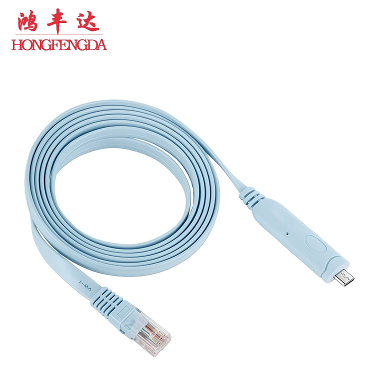 Кабель Type-C → RJ45 консольный, 1–5 м, RS232 для настройки последовательного порта маршрутизатора Cisco