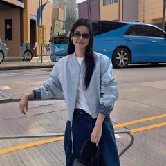 韩版时尚百搭减龄小个子棒球服外套女2025新款开春季超火短款上衣