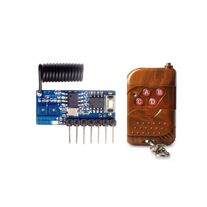 433MHz superheterodyne Wireless Receiving Module Remote control switch 4-way control electric telescopic access control set