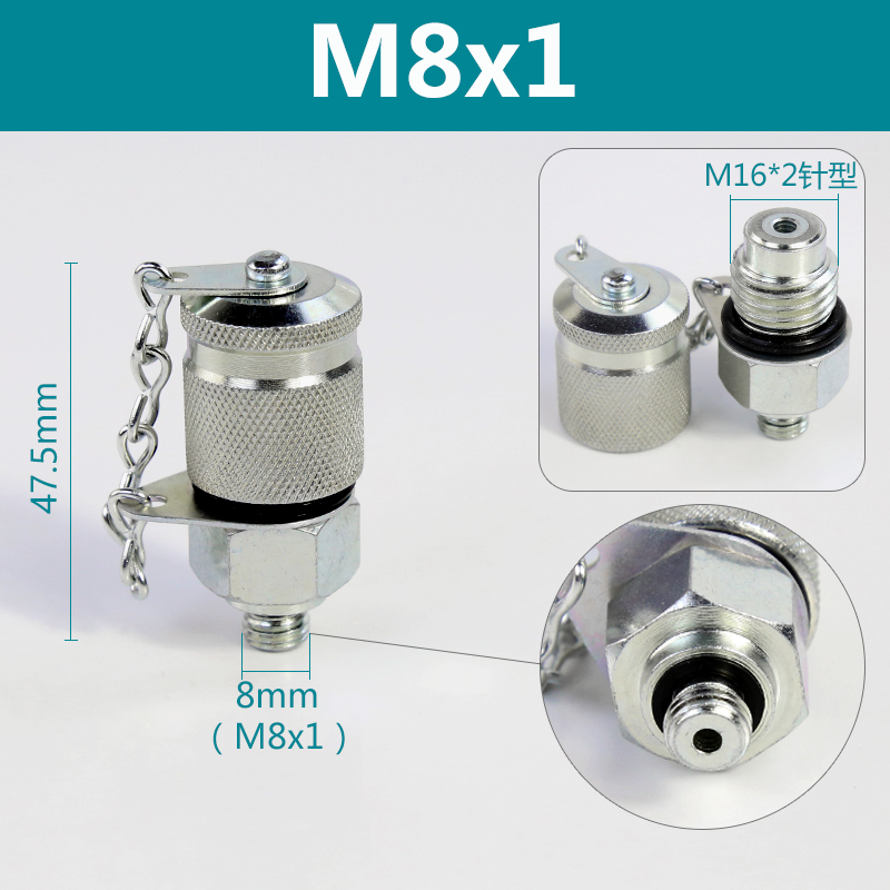 Adaptador de excavadora conector de medición de presión de tubería hidráulica conector de prueba de presión de manguera de medición de presión cónica H de 24 grados conector de prueba de manómetro
