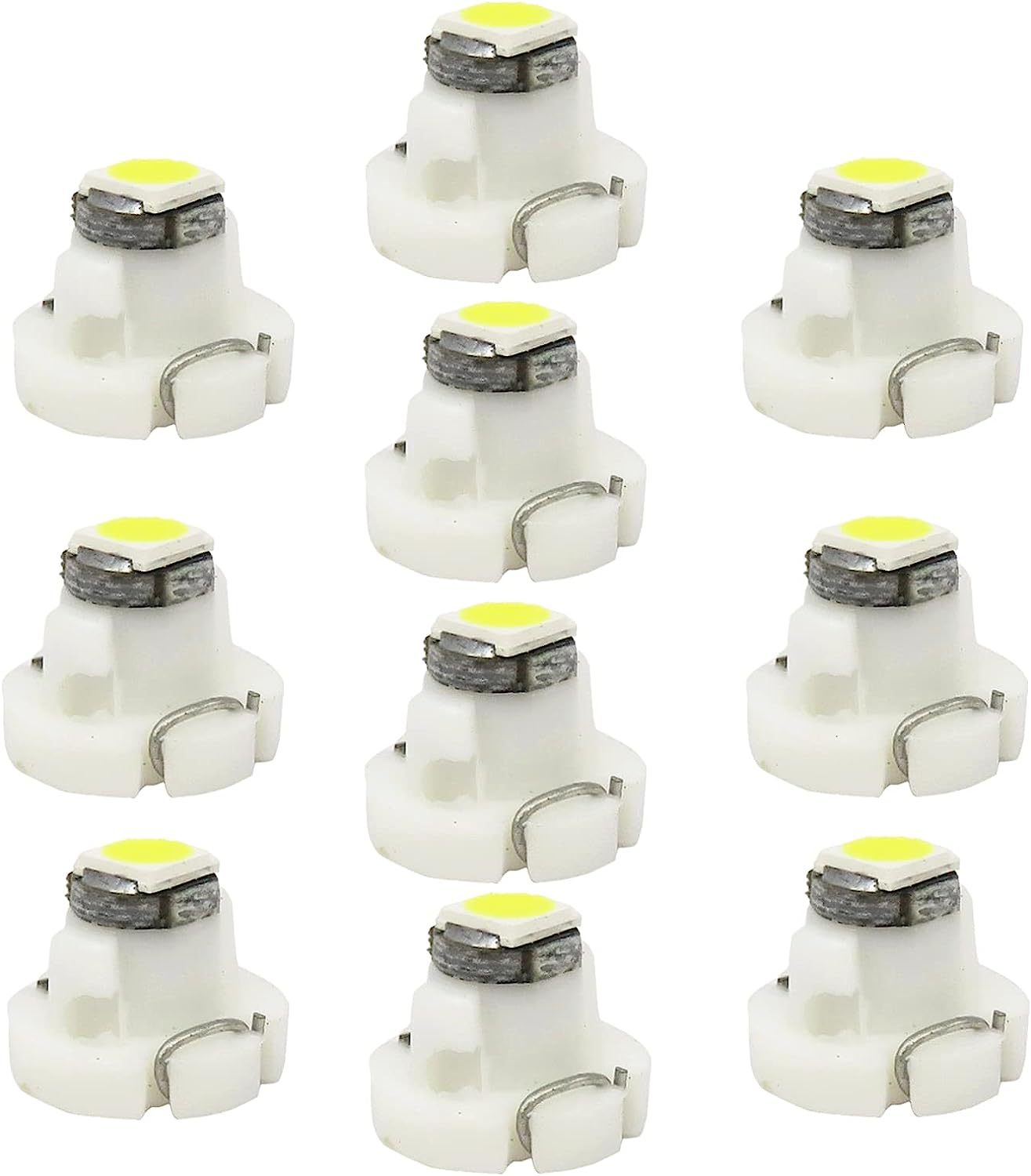 Lámpara de instrumentos LED automotriz T3 5050 1SMD bombilla LED de control central T4.2 3528T4.7 12V luz blanca image 6