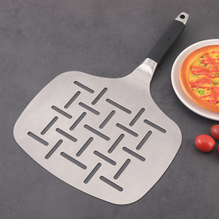 Manufacturer in stock large hole stainless steel pizza shovel baking tool oven oven pizza cake transfer device