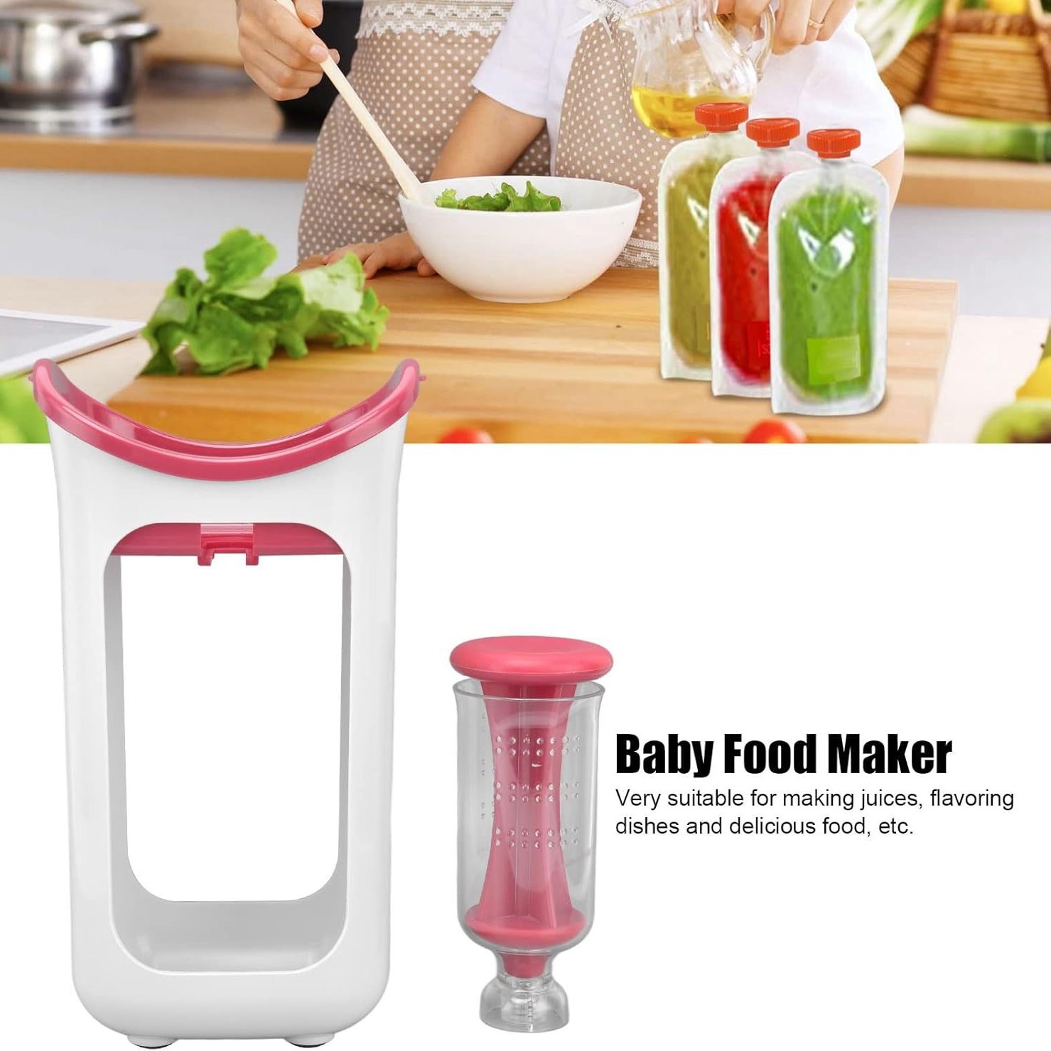 Los niños de frutas y verduras suplemento alimenticio puré exprimidor hogar cocina puré exprimidor conveniente jugo sub-Bolsa de embalaje