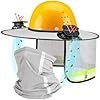 Cross-Border Popular Sun Safety Helmet with Full Brim Safety Helmet and Sun Hat with Solar Fan