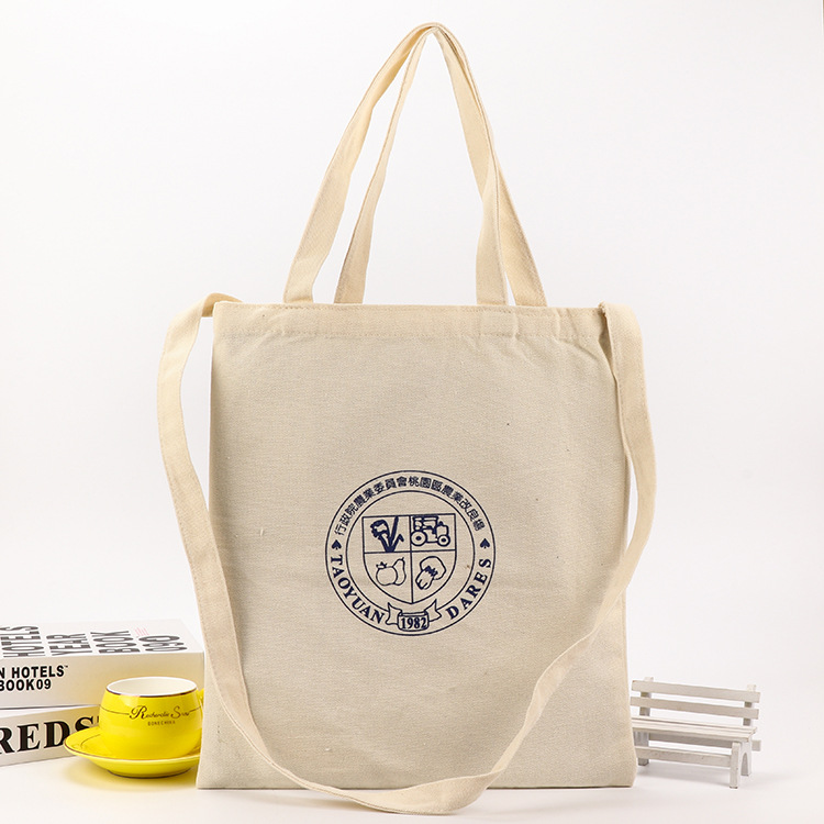 创意手提单肩背两用帆布袋批发手提购物广告印花棉布袋客制印logo