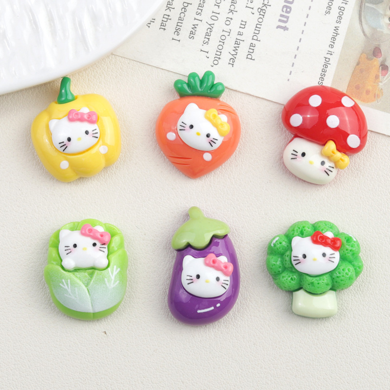 漫画 diy 樹脂アクセサリージュエリー野菜子猫クリーム接着剤ヘアピン携帯電話ケース靴バックルキーホルダーペンダント|undefined